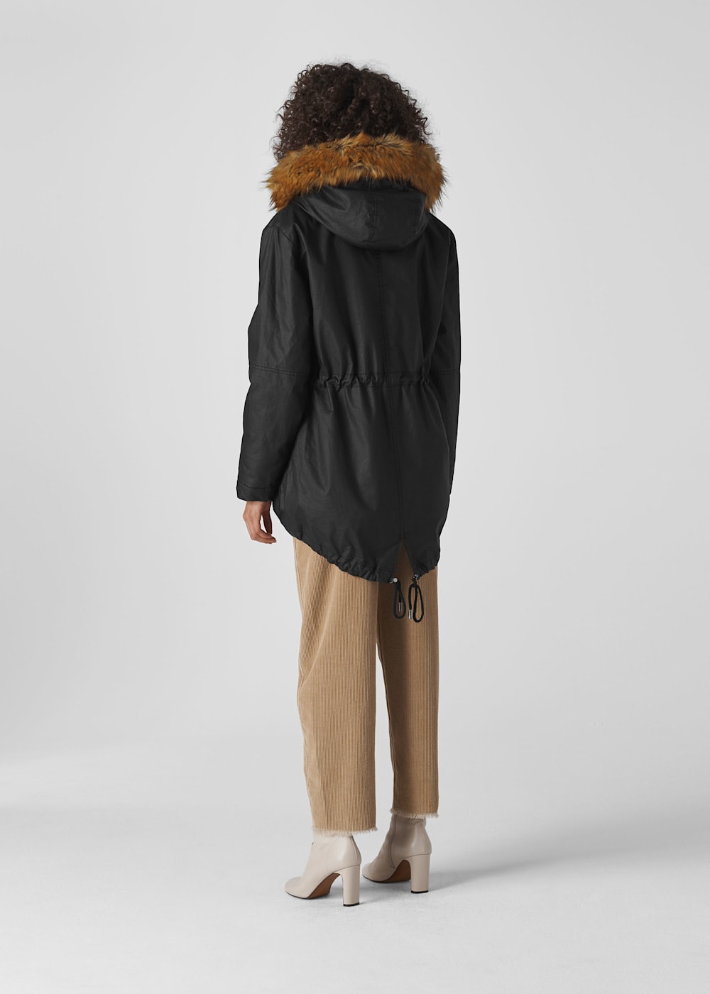 Black Willow Waxy Parka WHISTLES Whistles UK