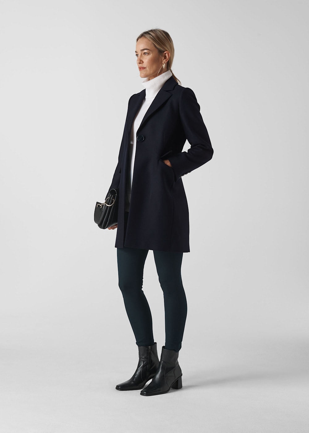 Short wool coats best sale