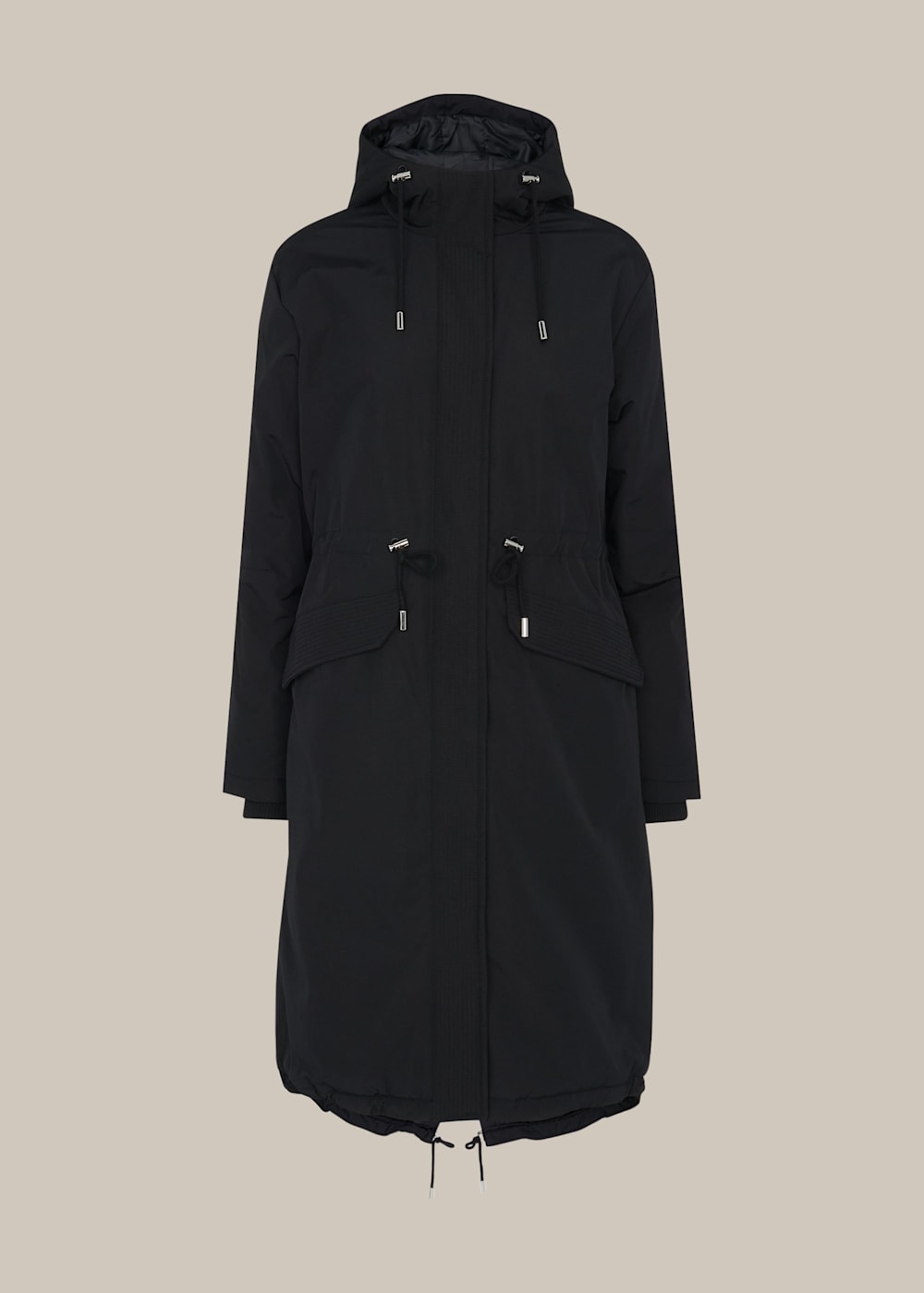 Whistles black parka online