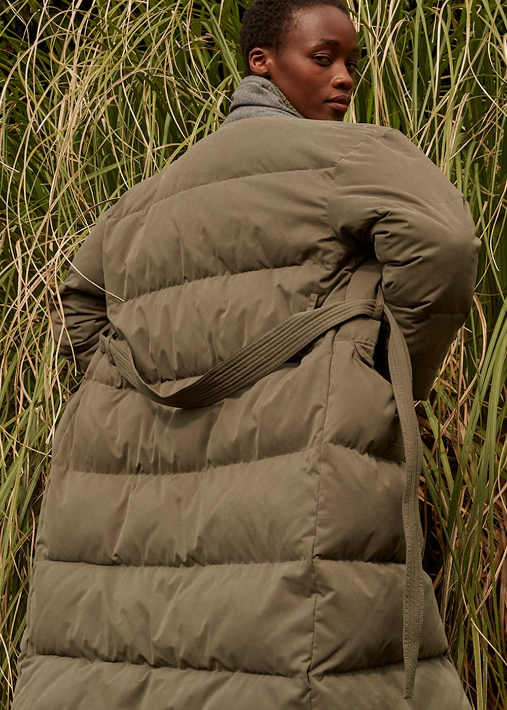 Puffer trench coat sales
