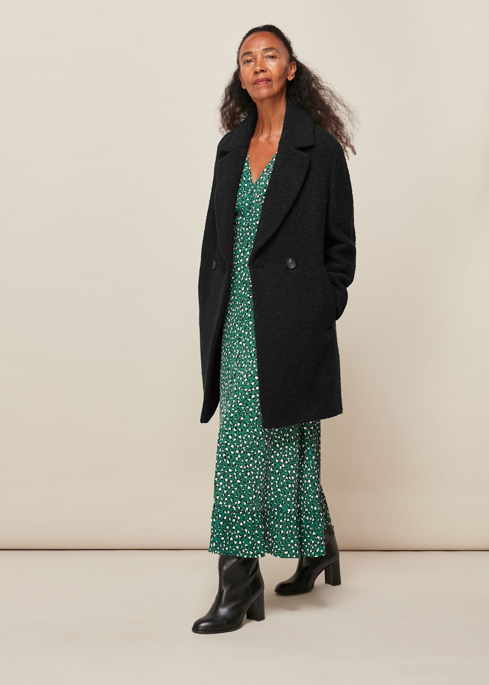 Whistles double breasted maxi coat deals