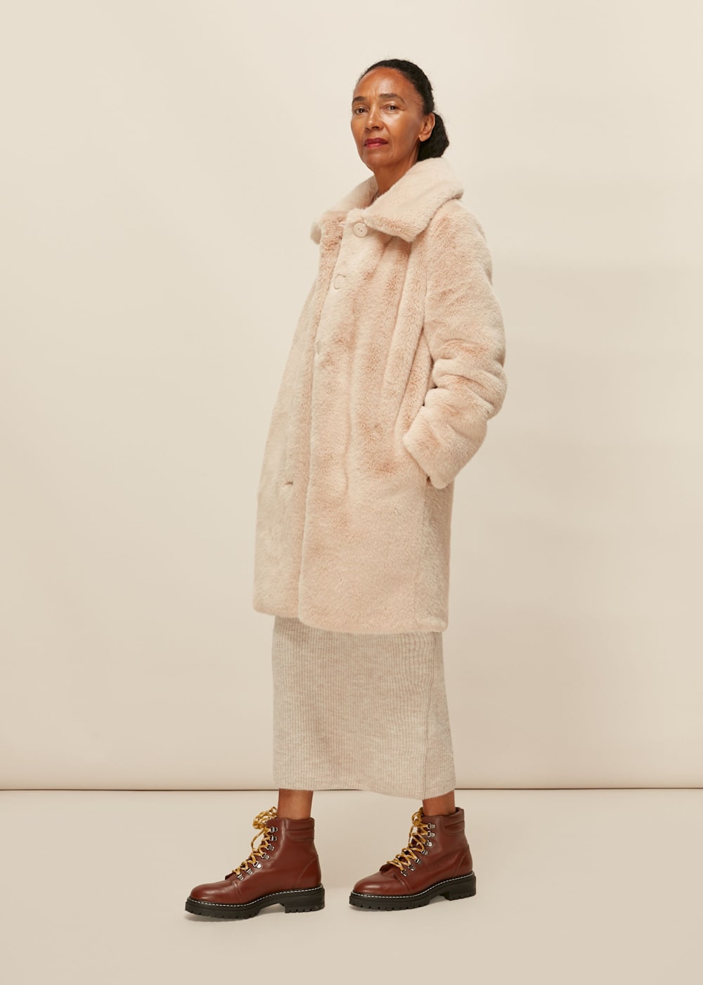 Whistles fur coat on sale