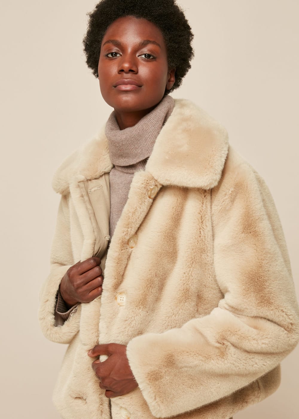 Plum fur jacket best sale