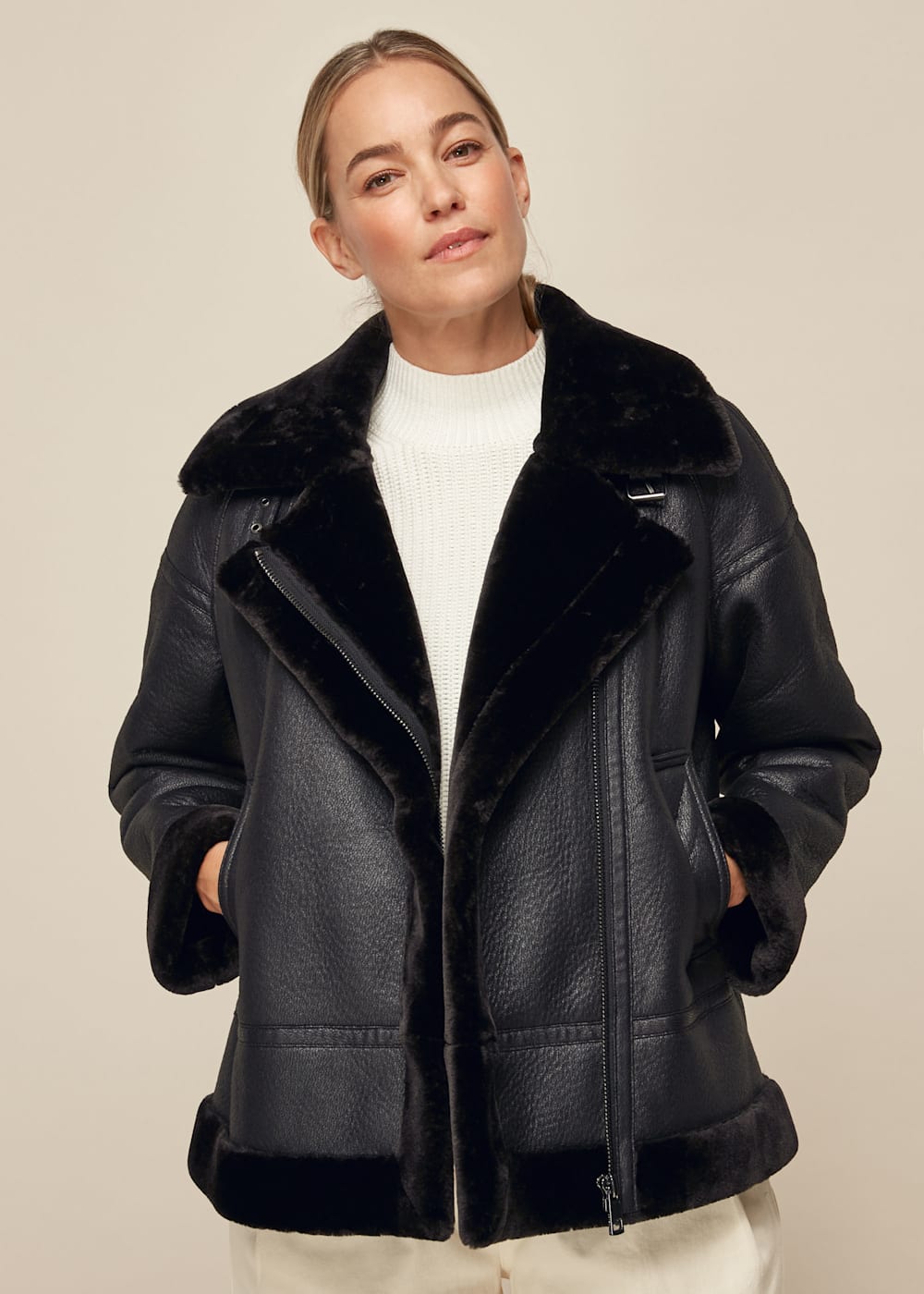 Whistles faux fur jacket new arrivals