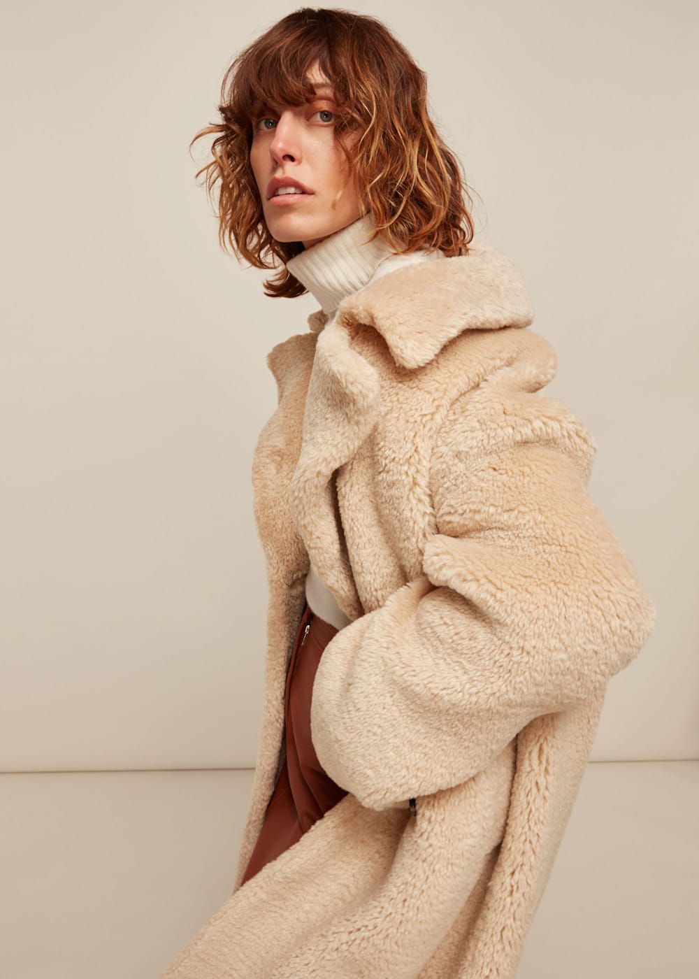 Aritzia teddy coat top