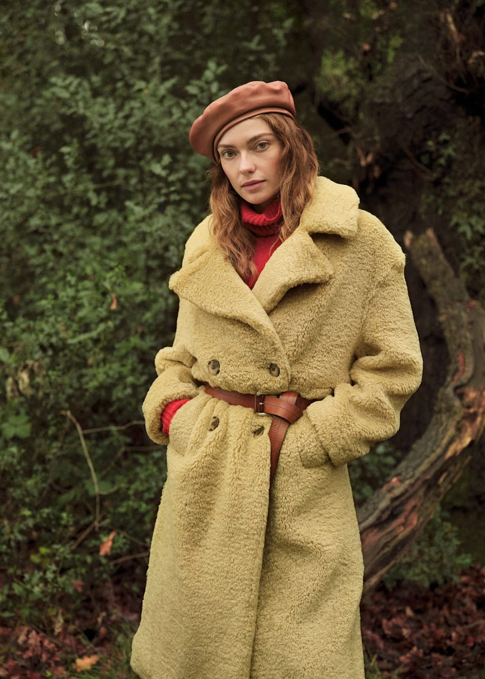 Teddy double breasted coat store