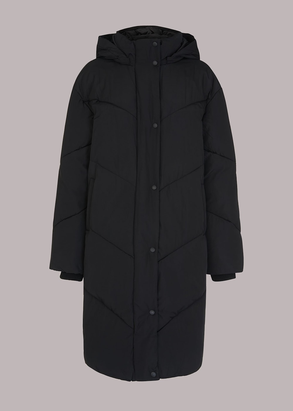Whistles hooded long puffer jacket best sale