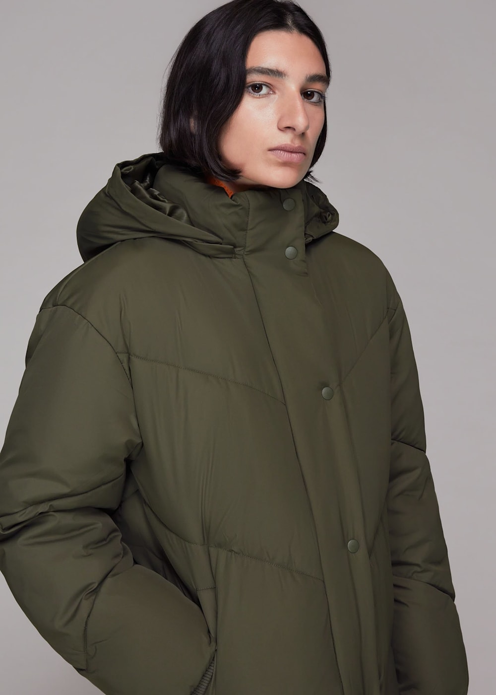 Whistles hooded long puffer jacket new arrivals