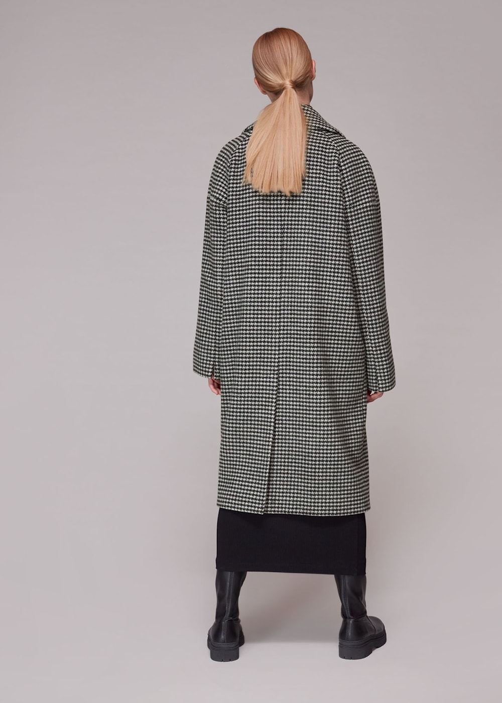Whistles check coat on sale