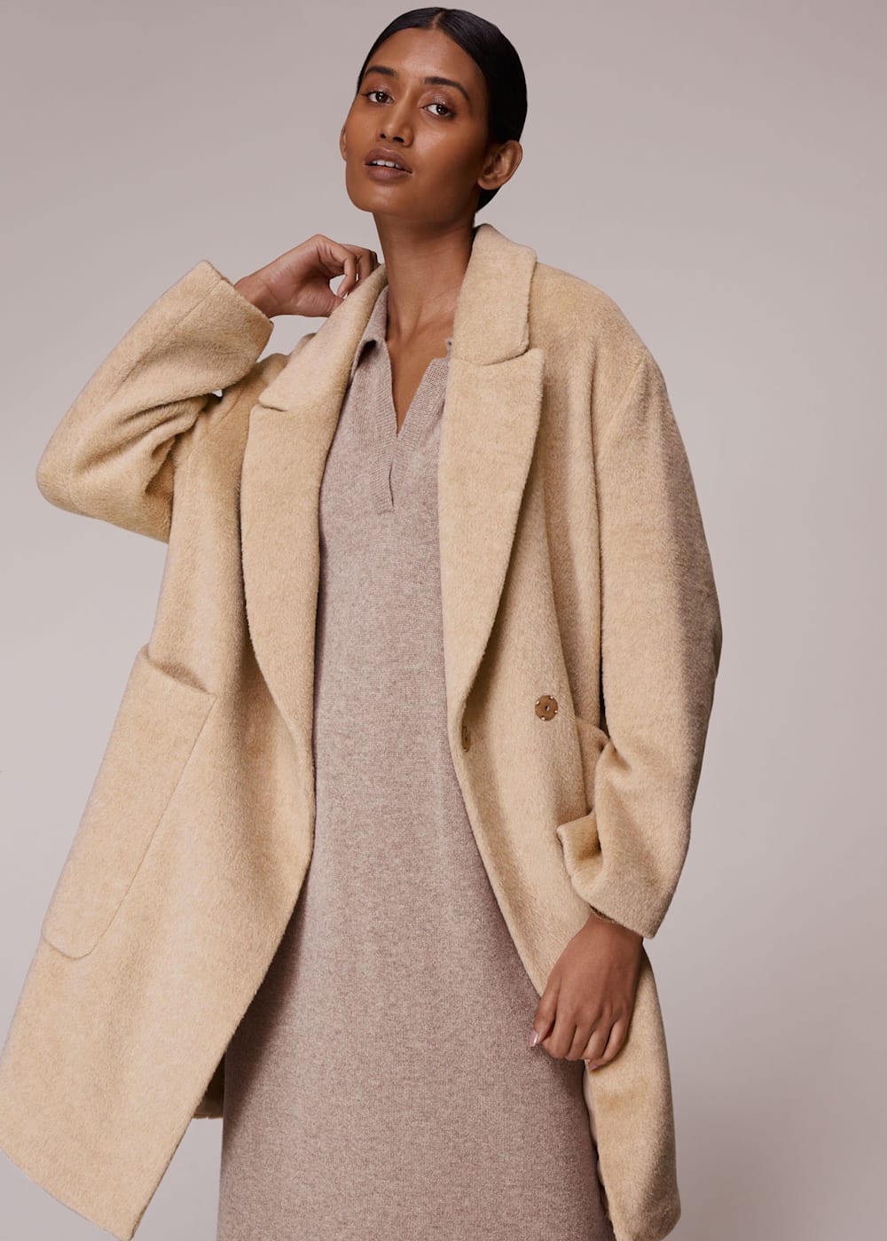Women's cocoon coat shop