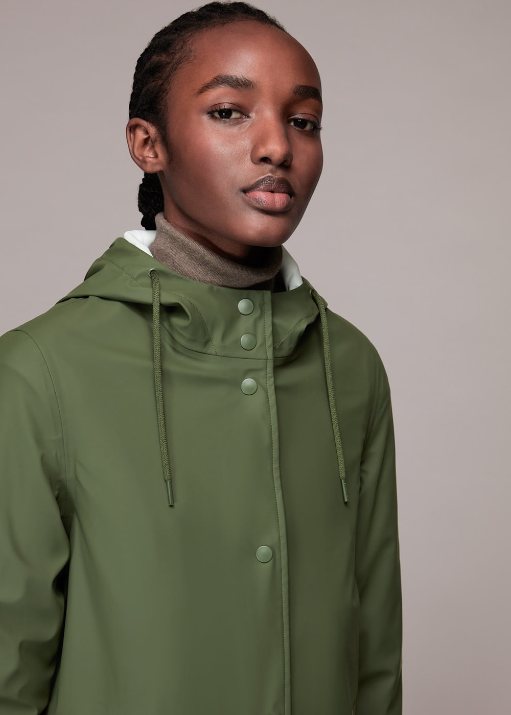Khaki rain mac deals