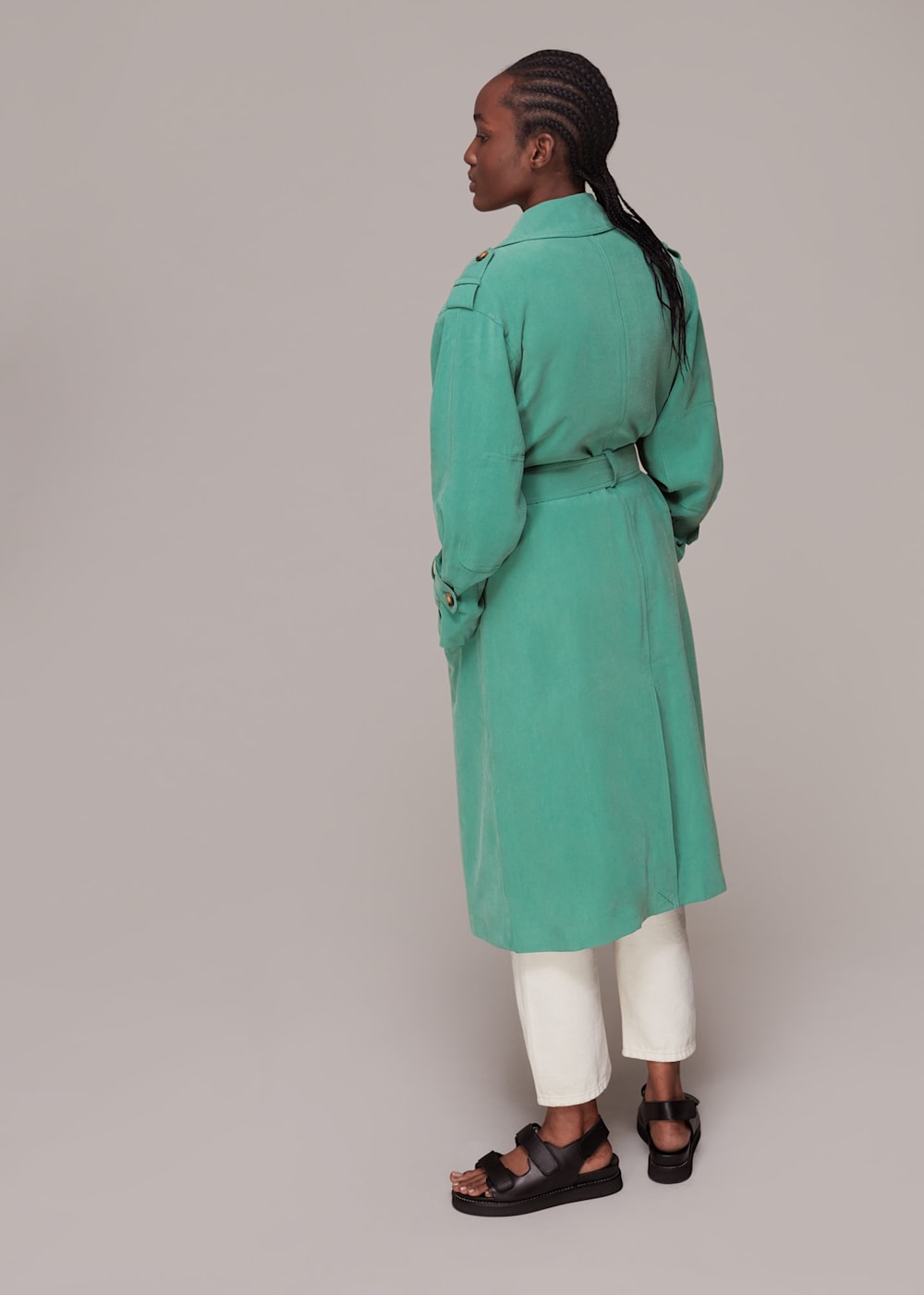 Whistles green coat online