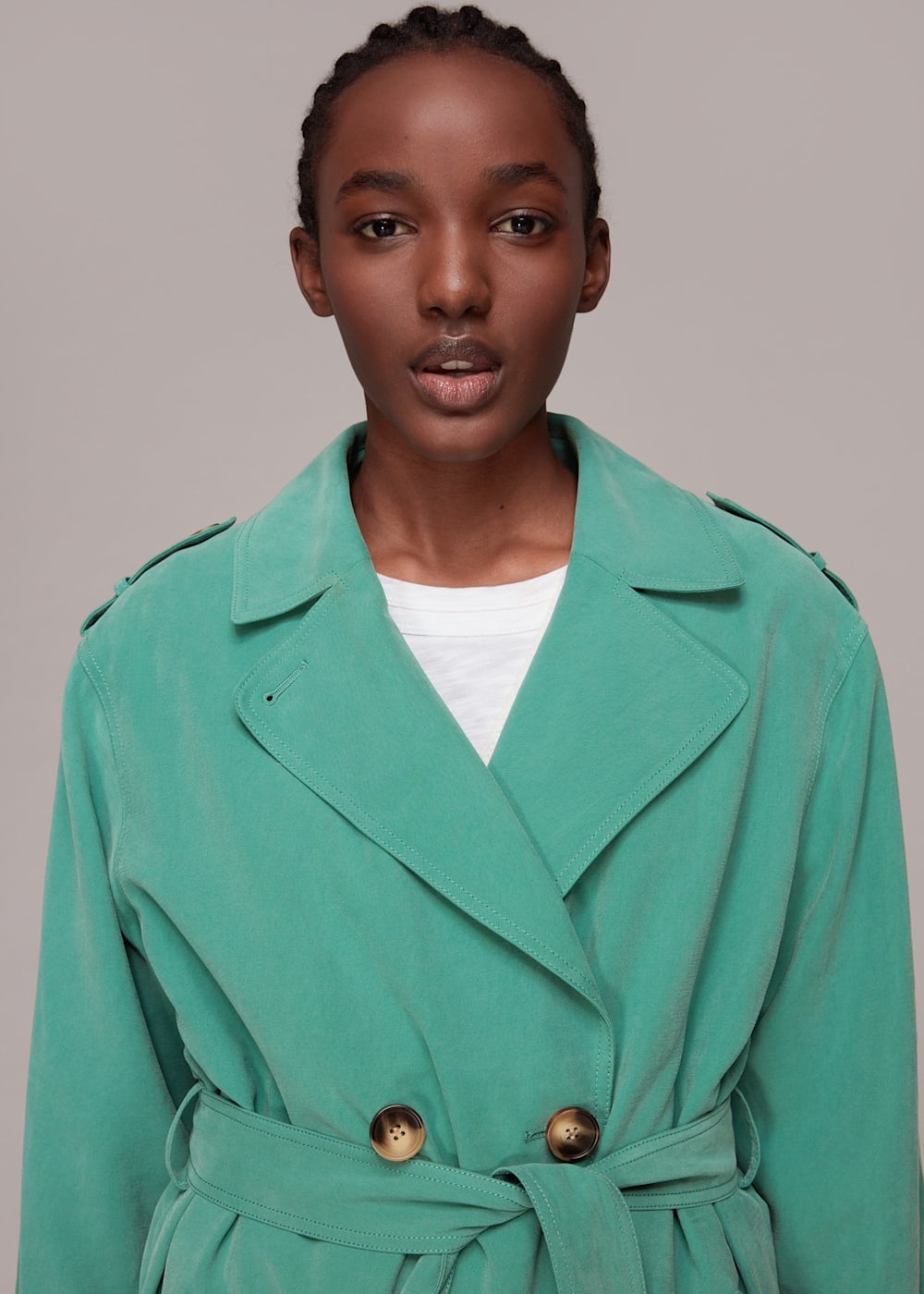 Whistles green coat on sale