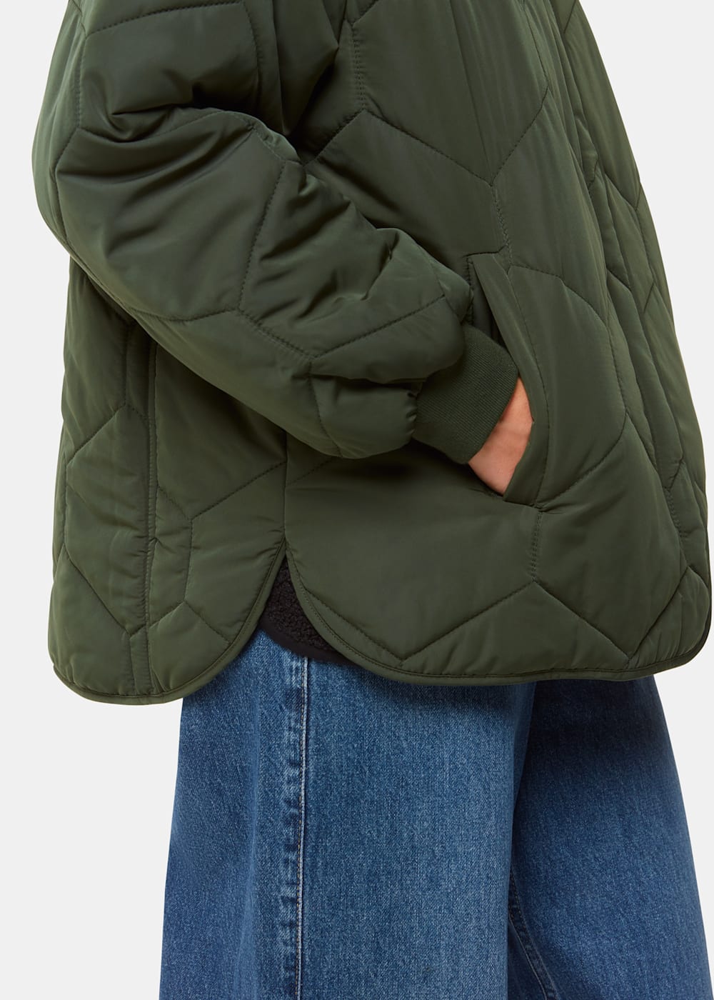 Ida Short Quilted Coat Khaki Ida Short Quilted Coat Khaki