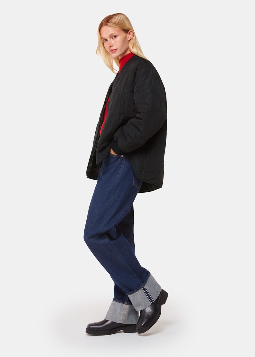 Ida Short Quilted Coat Black Ida Short Quilted Coat Black