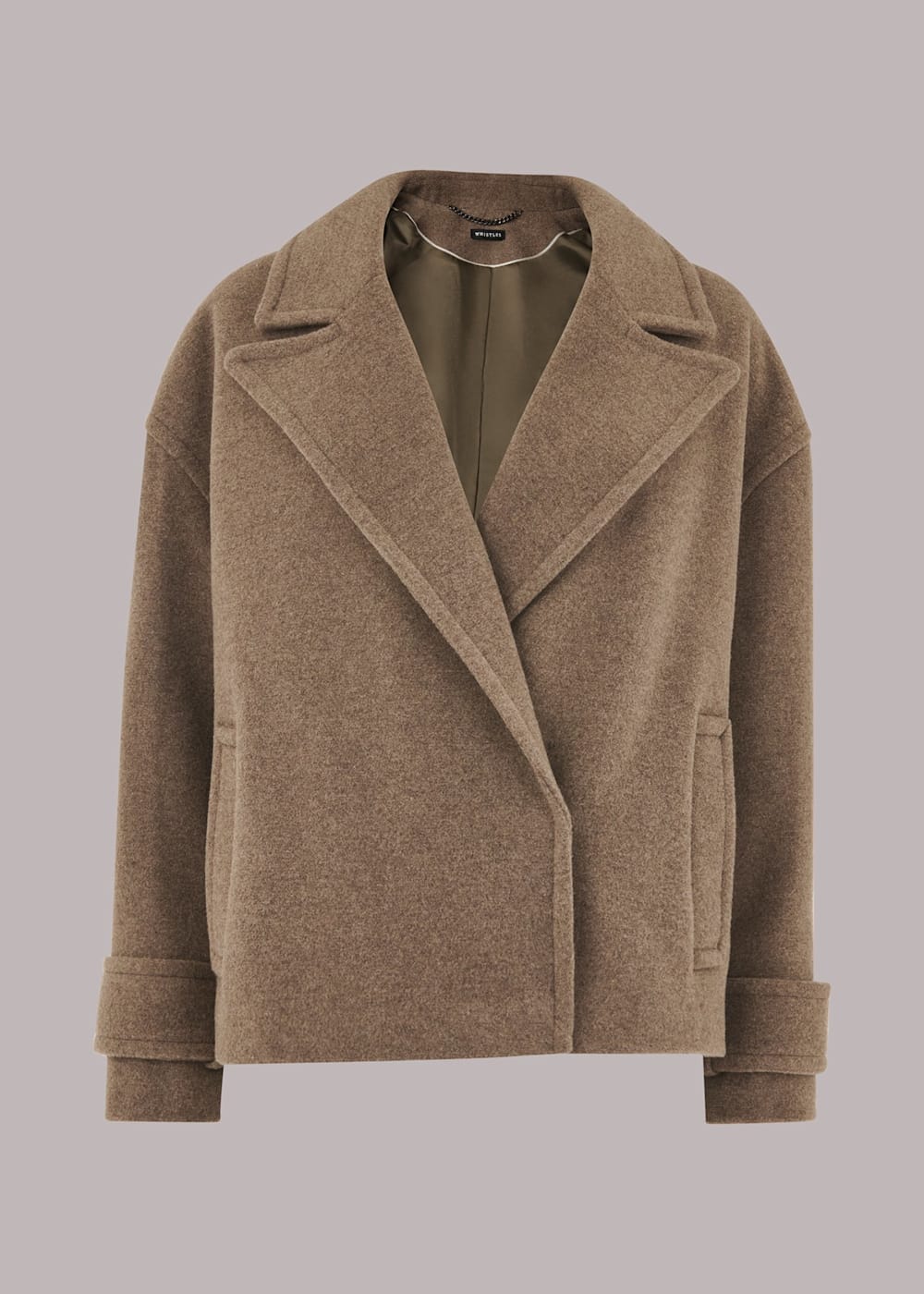 Crop wool coat 2025