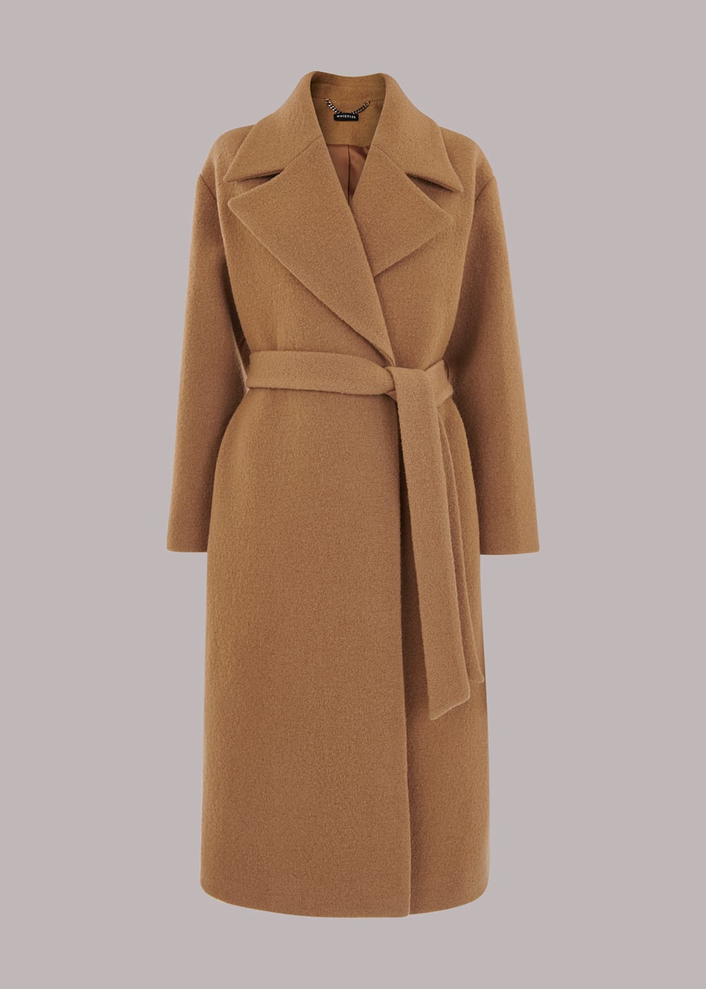 Wrap camel coat shop