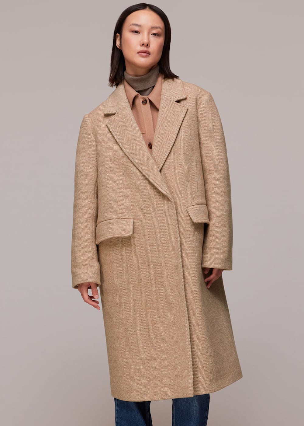 Wool smart coat shop