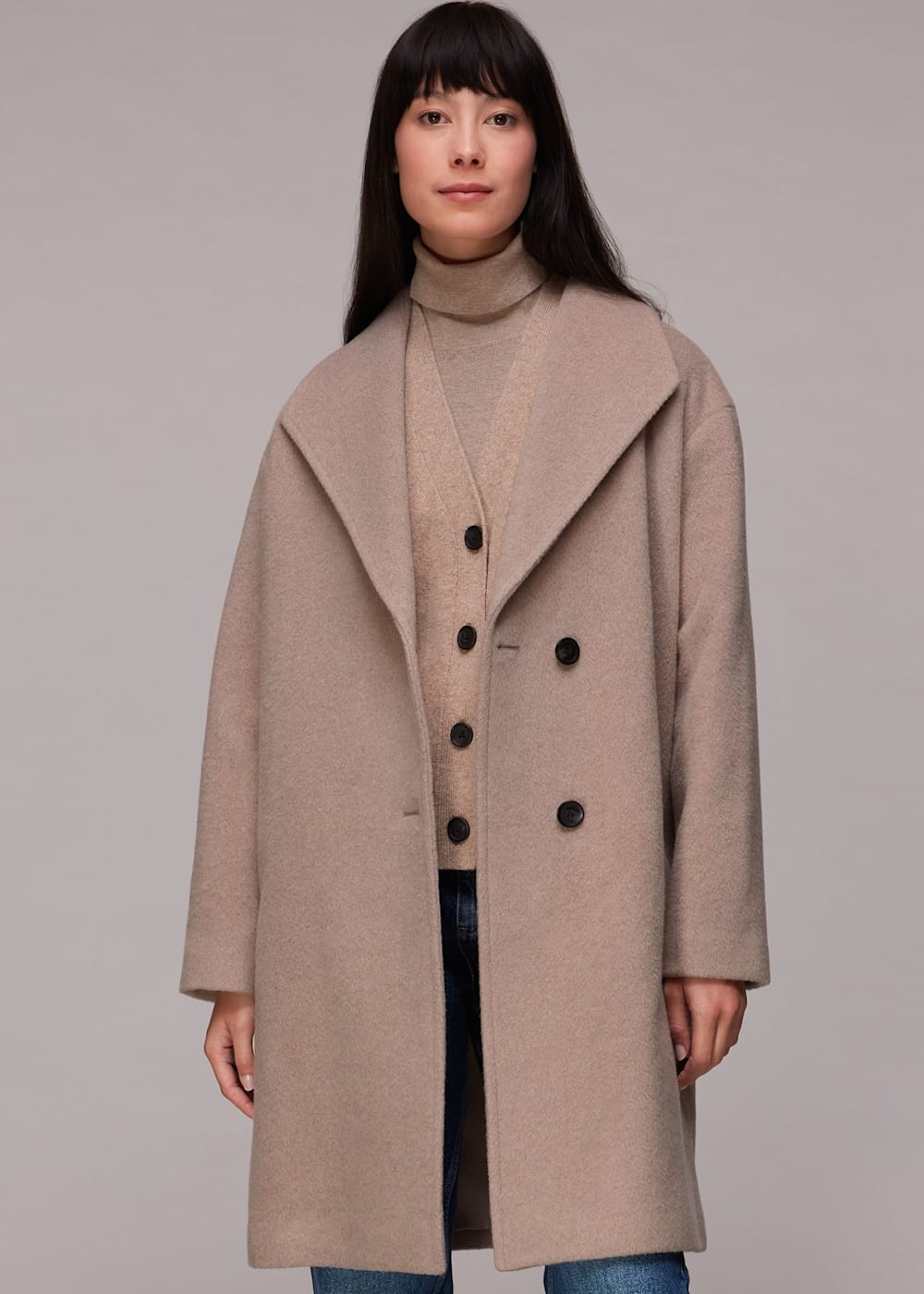 Stexa long collared wool coat new arrivals