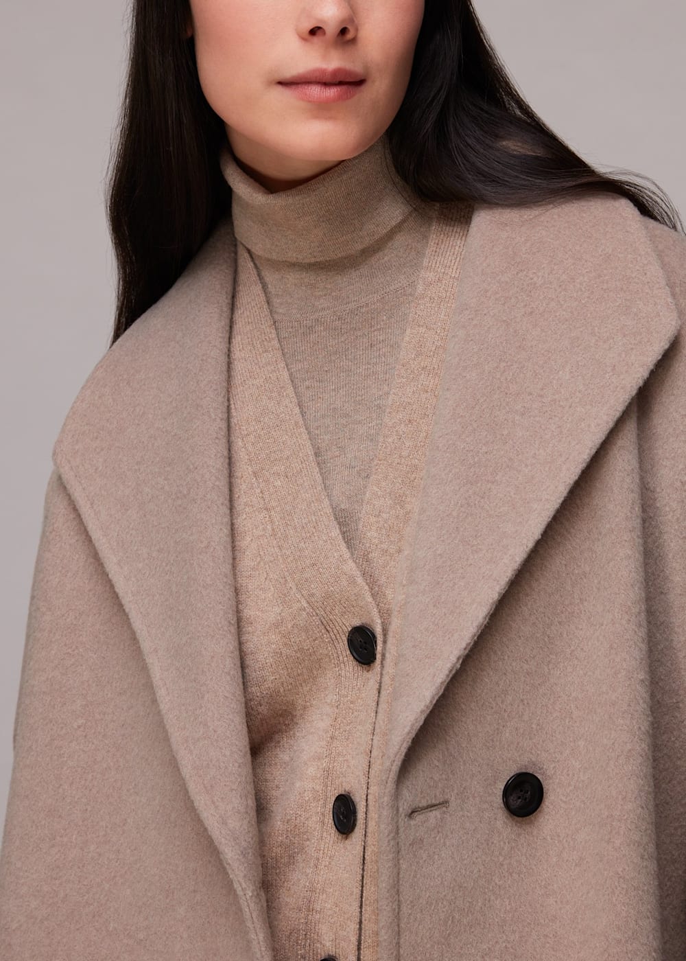Collar wool coat on sale