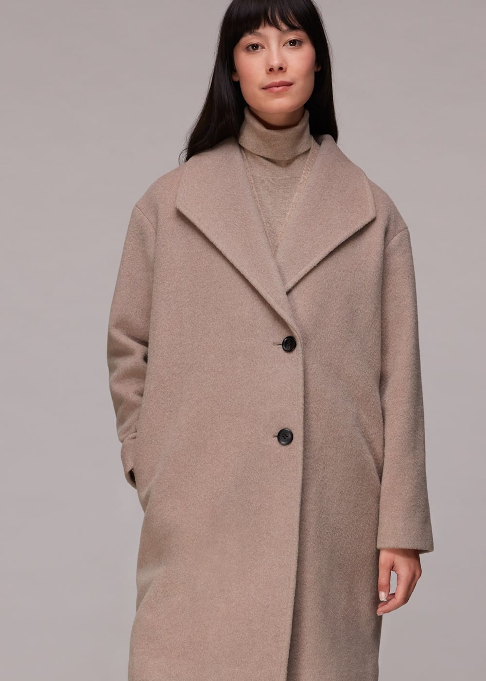Collar Detail Wool Coat