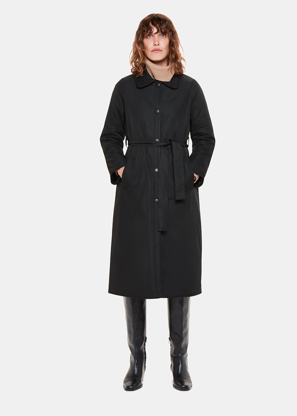 Longline mac coat top