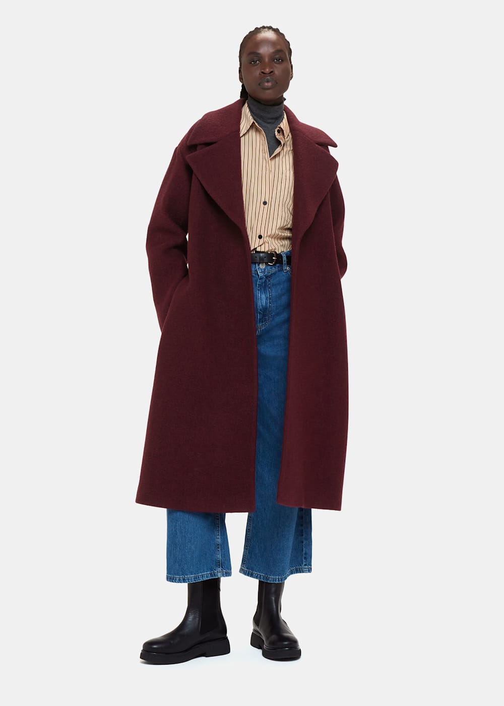 Burgundy coat uk store