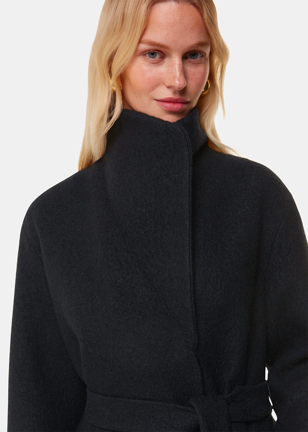 Whistles Morgan Funnel Neck Coat Whistles Morgan Funnel Neck Coat