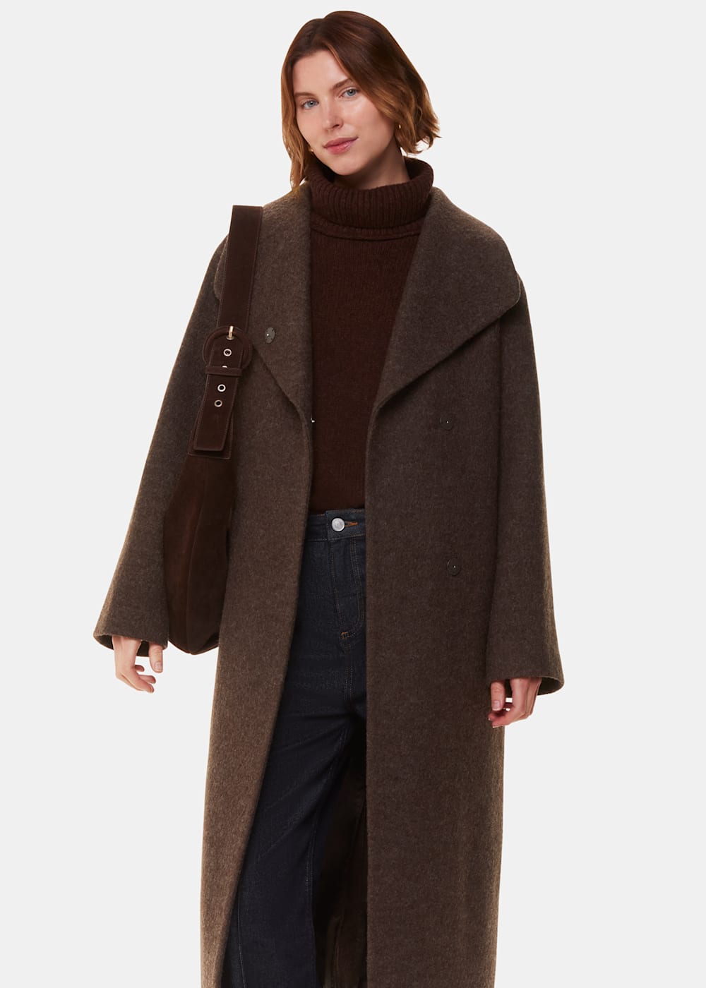 Plus size funnel neck coat cheap