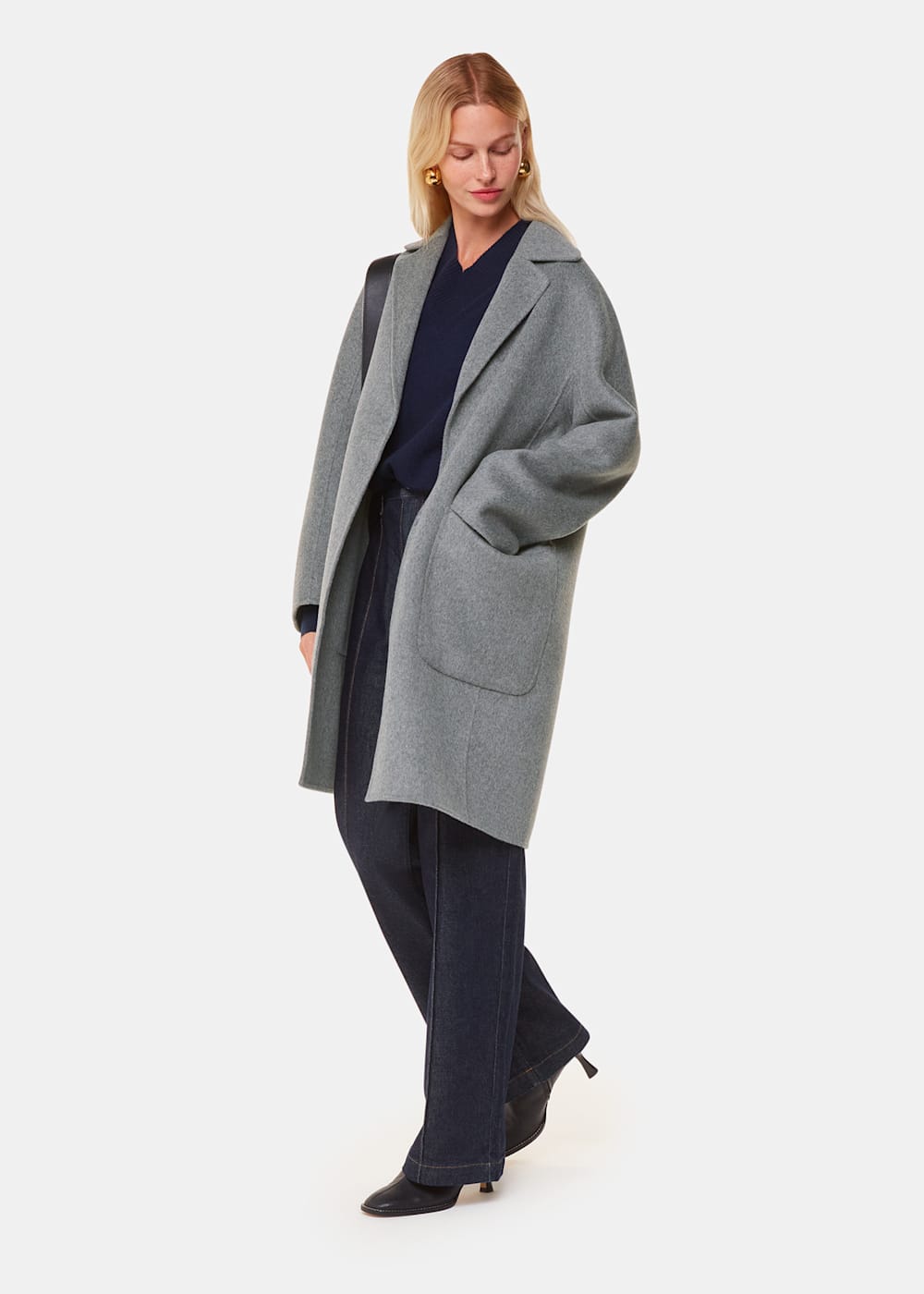 Whistles grey coat store