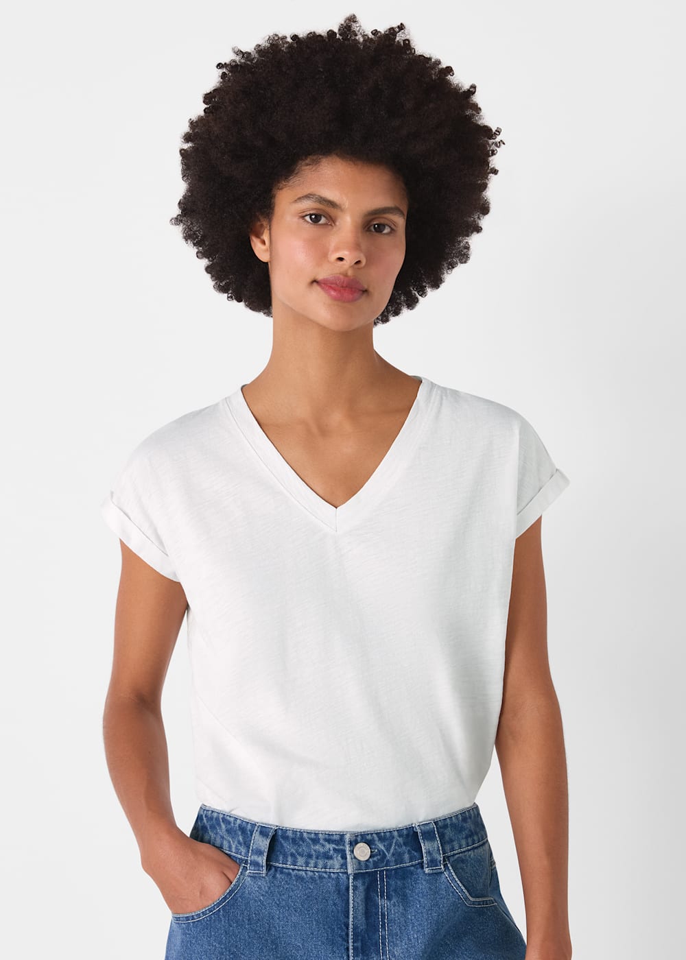 Whistles Willa Cap Sleeve Tee Whistles Willa Cap Sleeve Tee