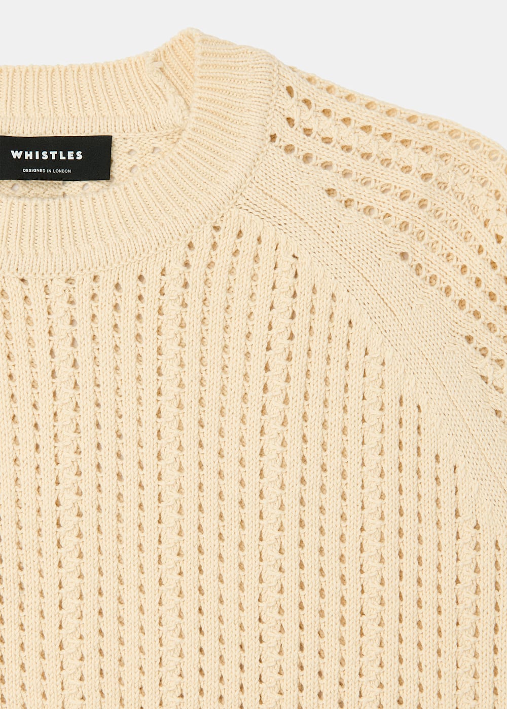 Whistles Pointelle Crew Neck knit Whistles Pointelle Crew Neck knit