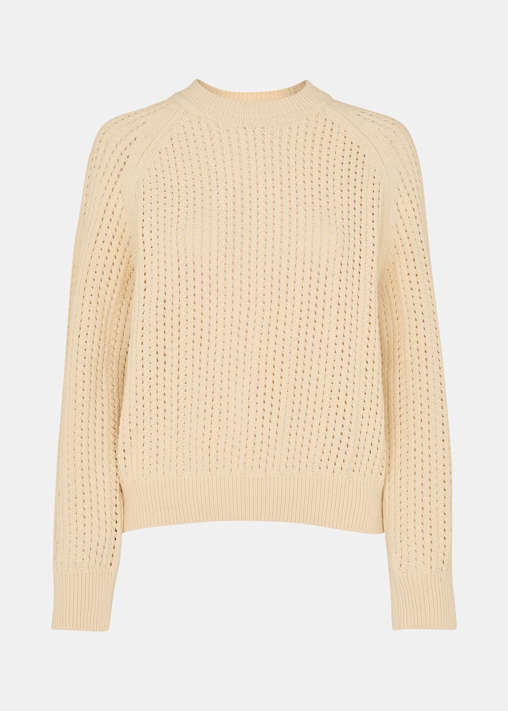 Whistles Pointelle Crew Neck knit Whistles Pointelle Crew Neck knit