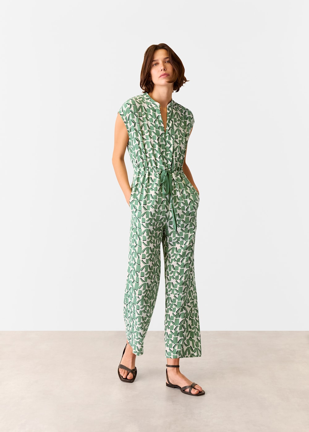 Whistles Abstract Squares Jumpsuit Whistles Abstract Squares Jumpsuit