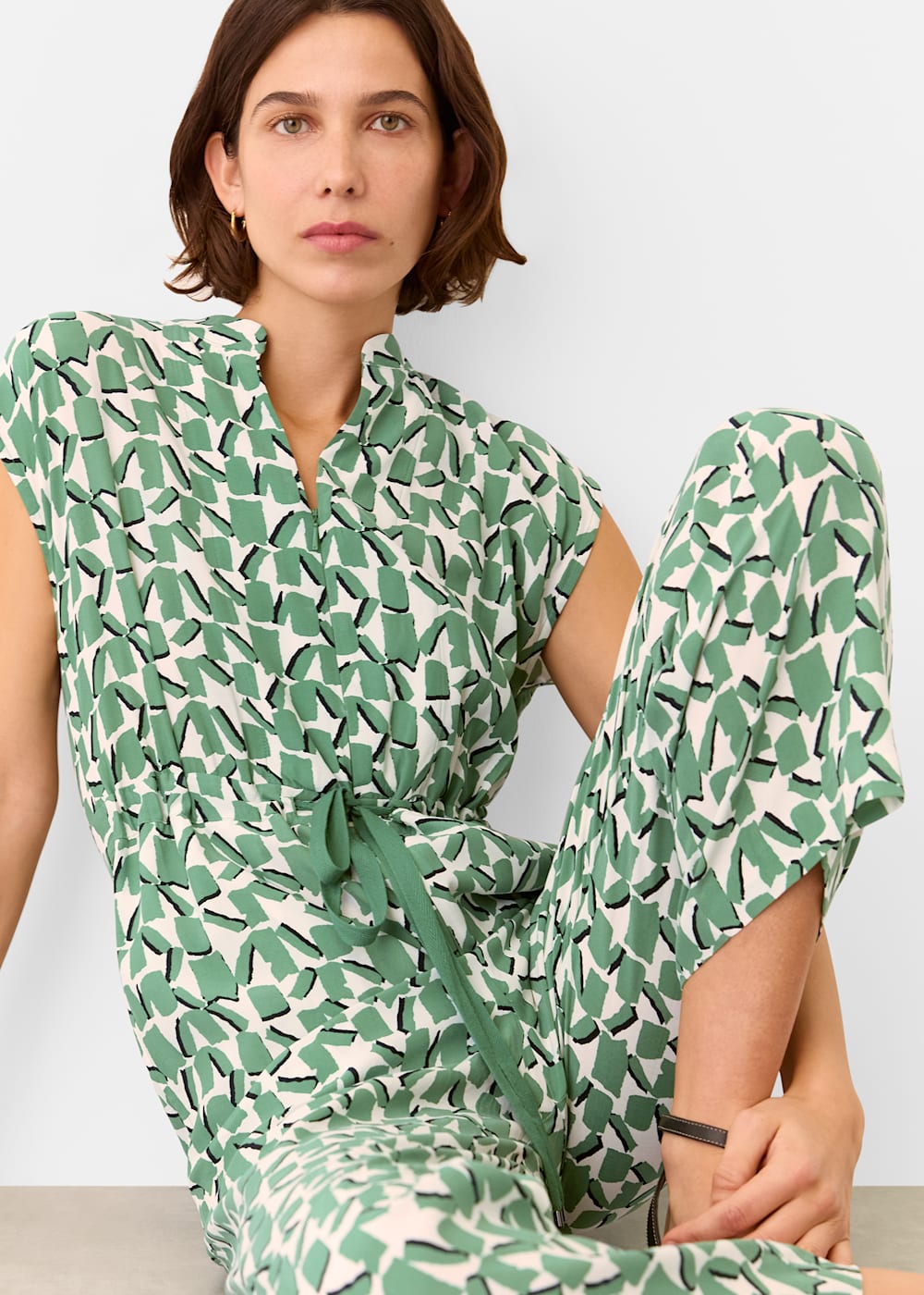 Whistles Abstract Squares Jumpsuit Whistles Abstract Squares Jumpsuit