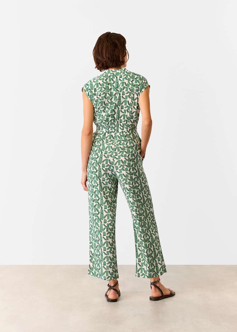Whistles Abstract Squares Jumpsuit Whistles Abstract Squares Jumpsuit