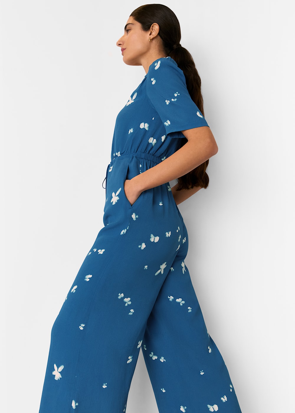 Whistles Sun Bleached Floral Jumpsuit Whistles Sun Bleached Floral Jumpsuit
