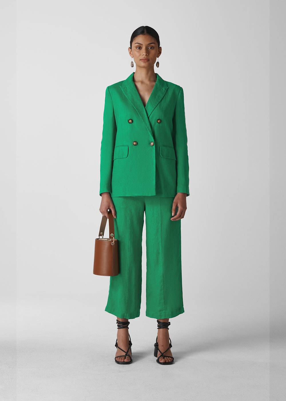Whistles linen blazer shop