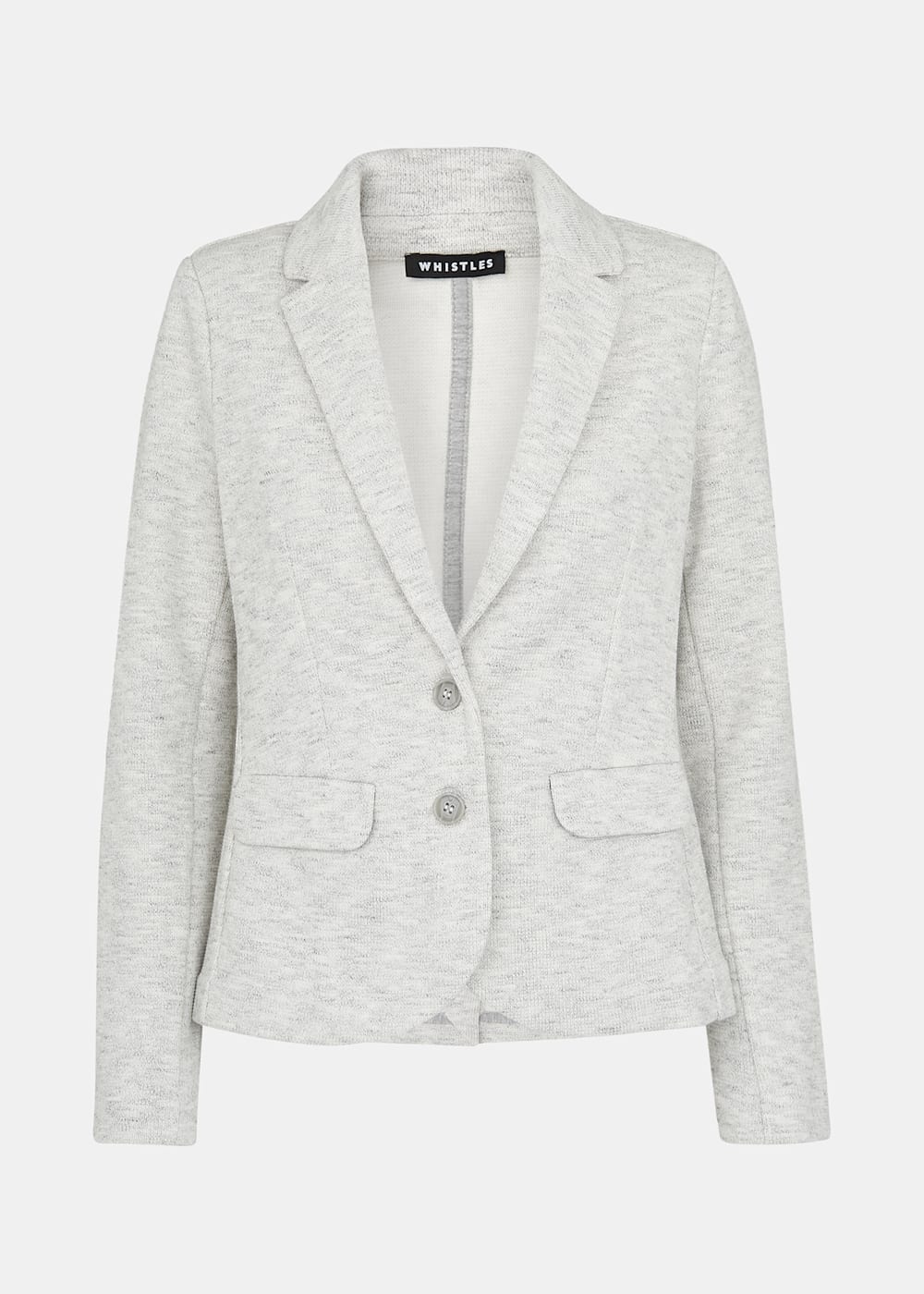 Whistles Dark Grey Slim Jersey Jacket Whistles Dark Grey Slim Jersey Jacket