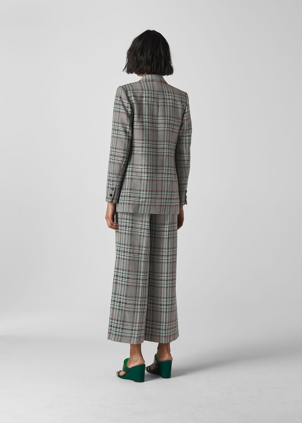 Whistles check double breasted blazer 2025