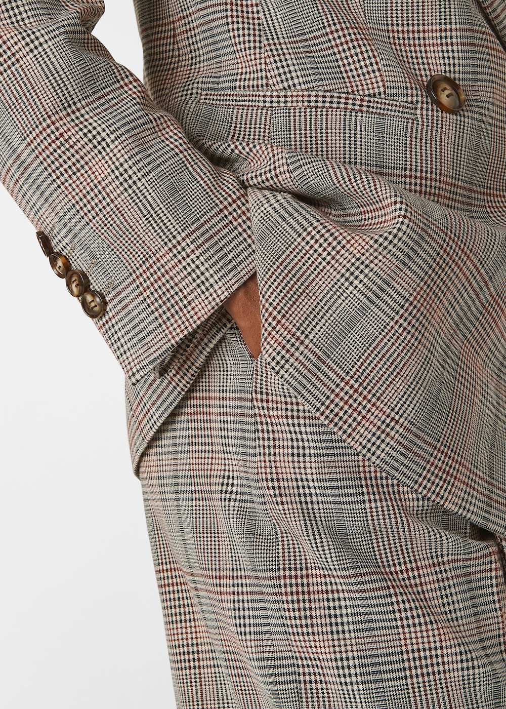 Whistles check blazer hot sale