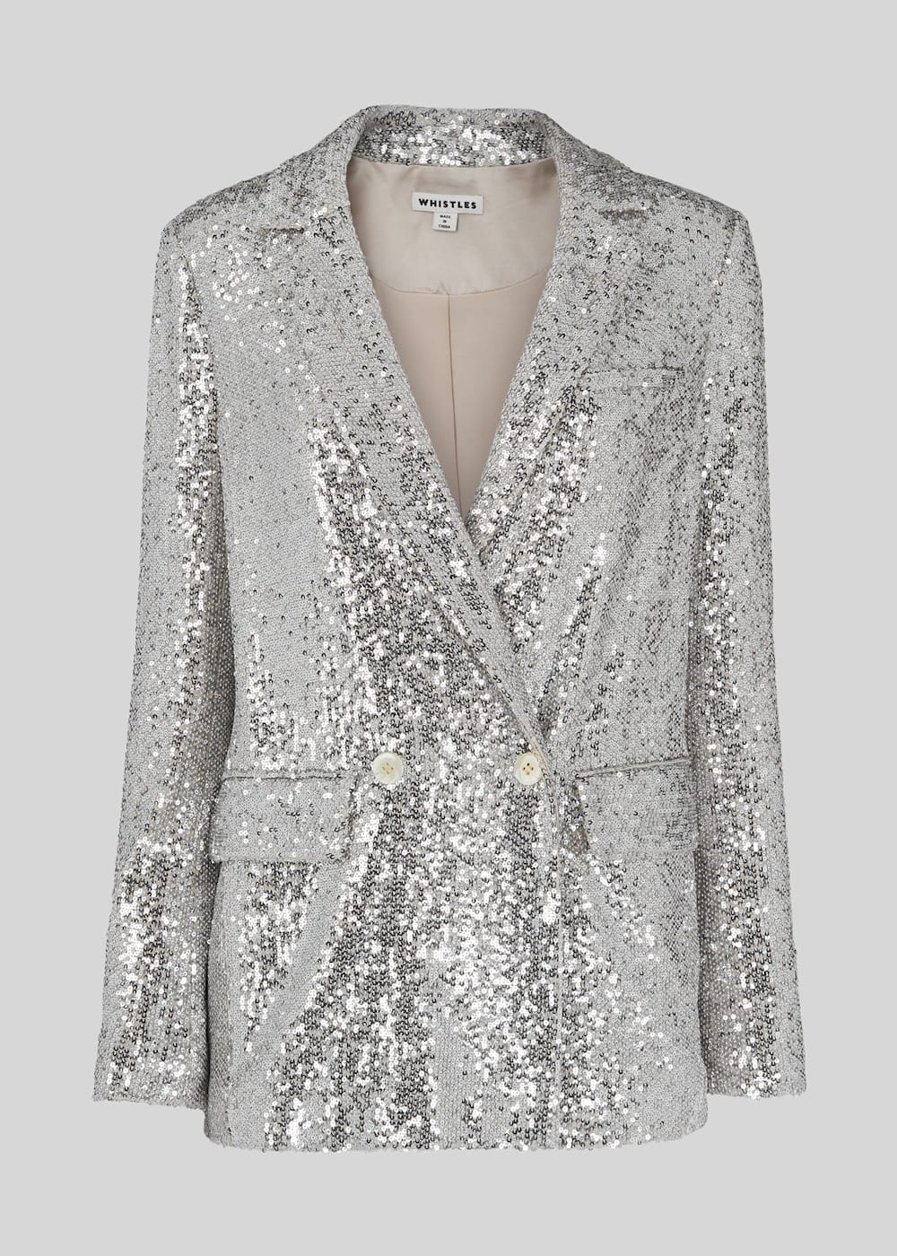 Silver sparkly blazer best sale