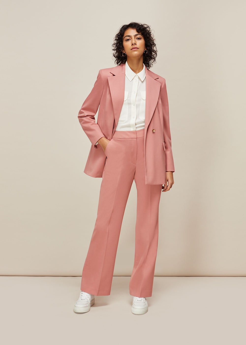 Pale pink blazer womens hot sale