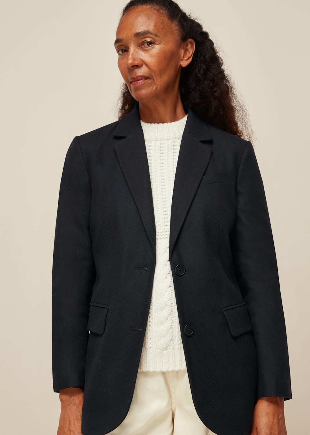 Navy Statement Blazer WHISTLES Whistles UK