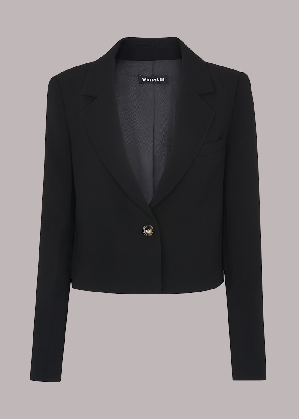 Black Cropped Blazer | WHISTLES | Whistles US | Black Cropped Blazer | WHISTLES | Whistles US |