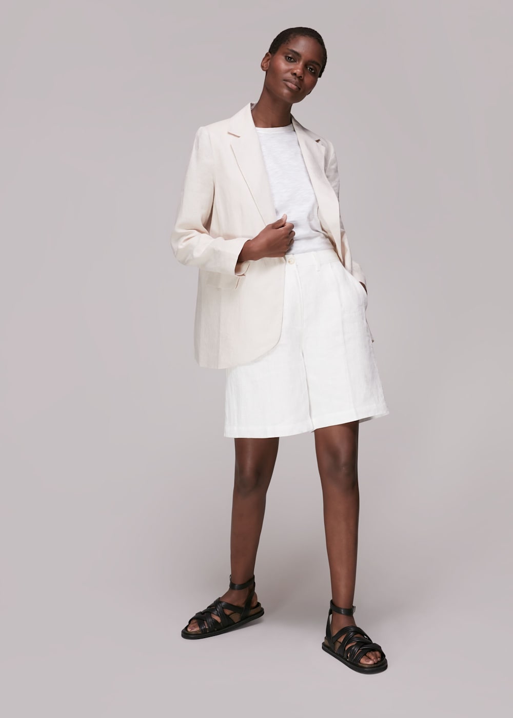 White oversized blazer dress hotsell