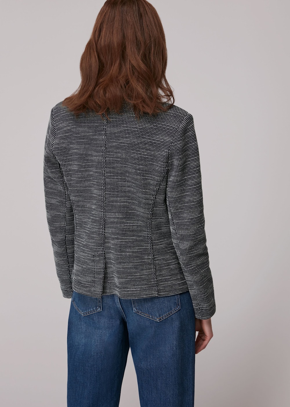 Whistles slim jersey jacket navy 2025