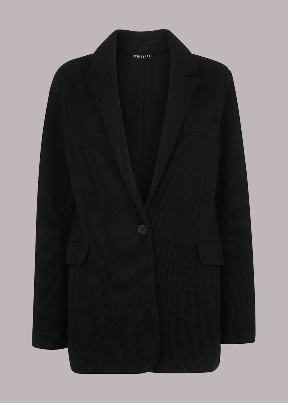 Jersey boyfriend blazer top