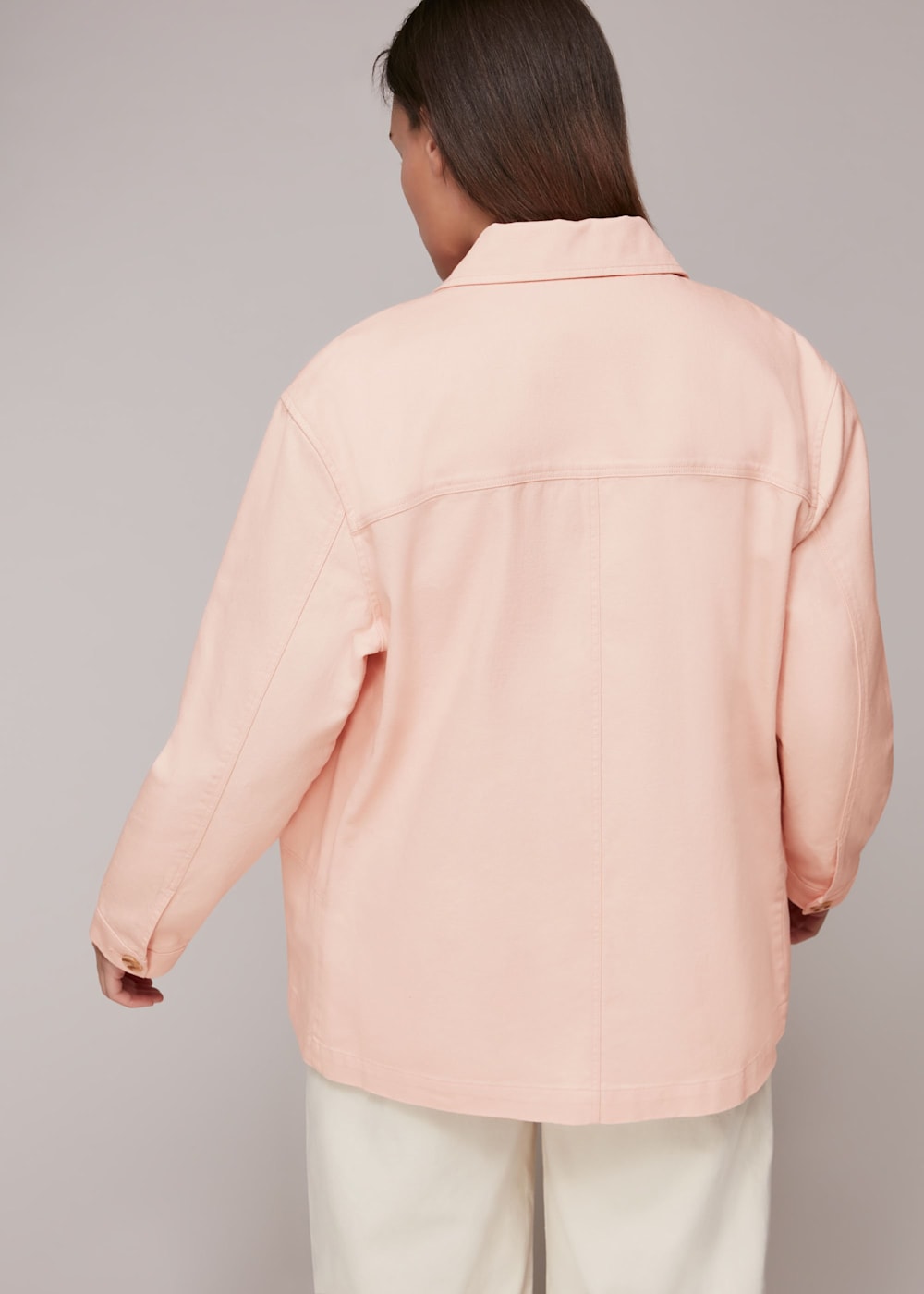 Pink cargo jacket cheap