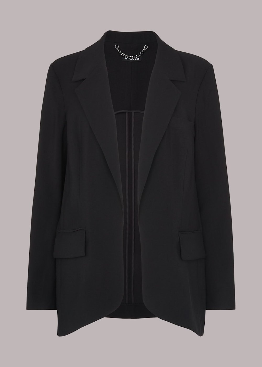 Black relaxed blazer online